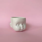 Ceramic Doll Head Vessel
